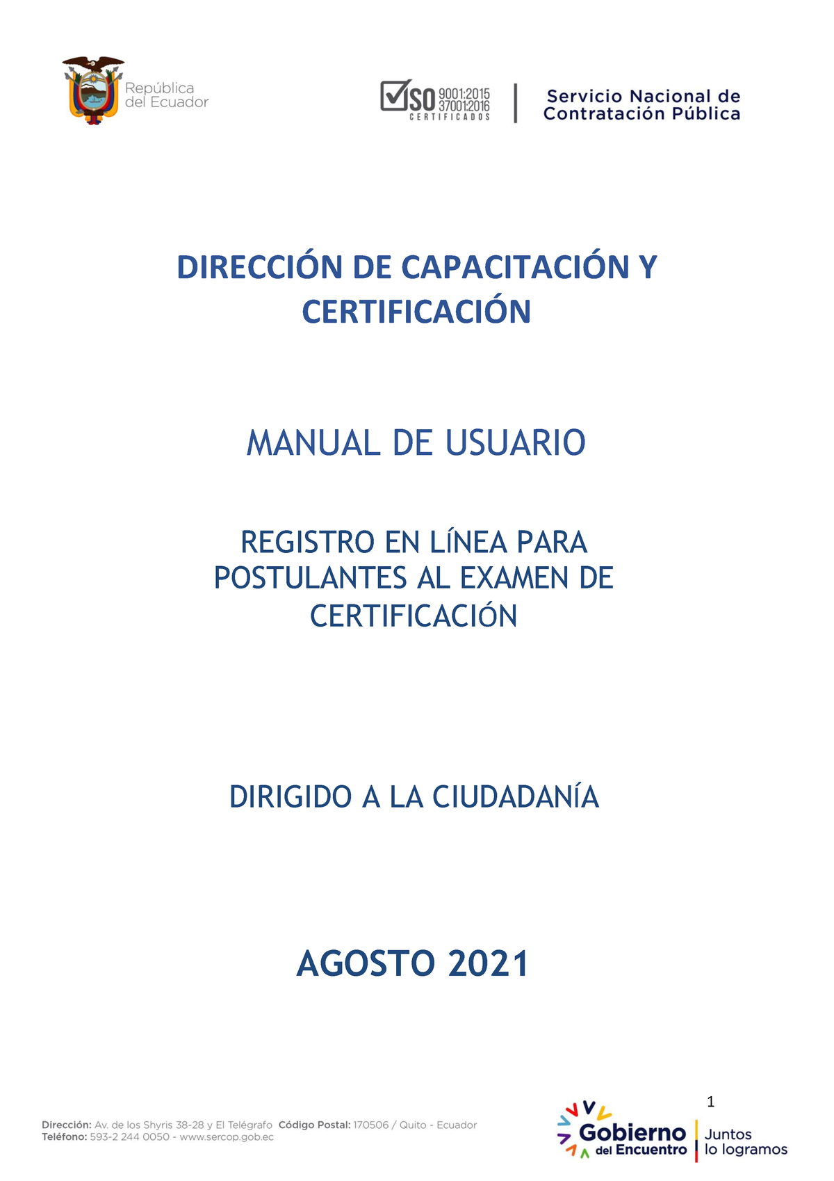 Manual Para Registro En Línea Ciudadania - DIRECCI”N DE CAPACITACI”N Y ...