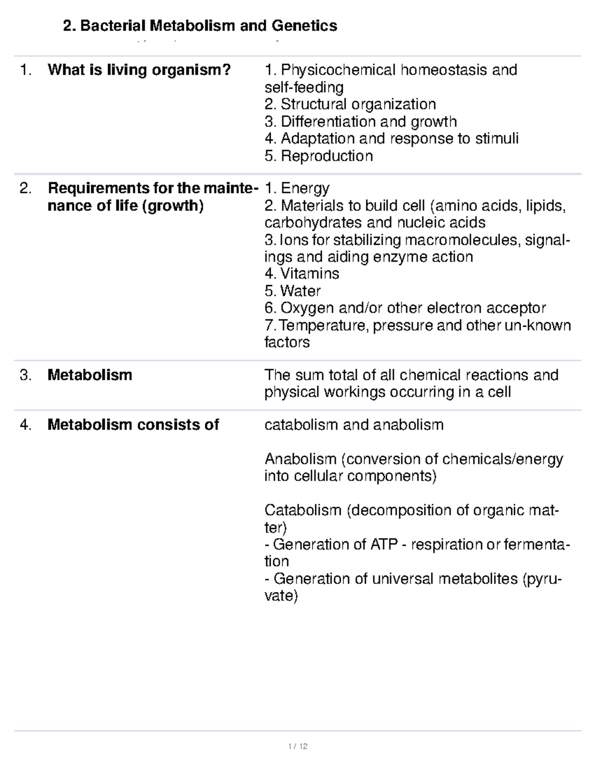 2 Micro Study online at quizlet/_ac2w0k What is living organism? 1. Physicochemical