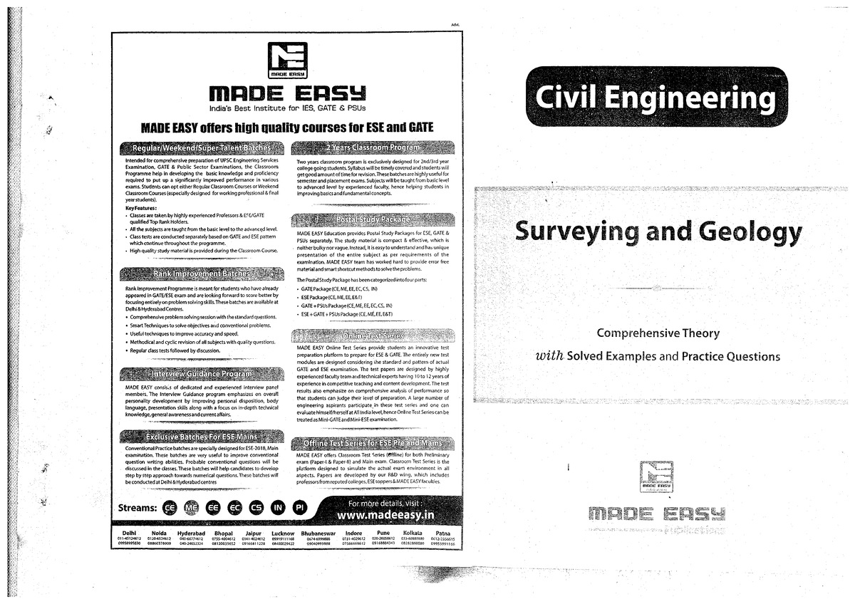 Surveying - B-Tech Civil Engineering - Studocu