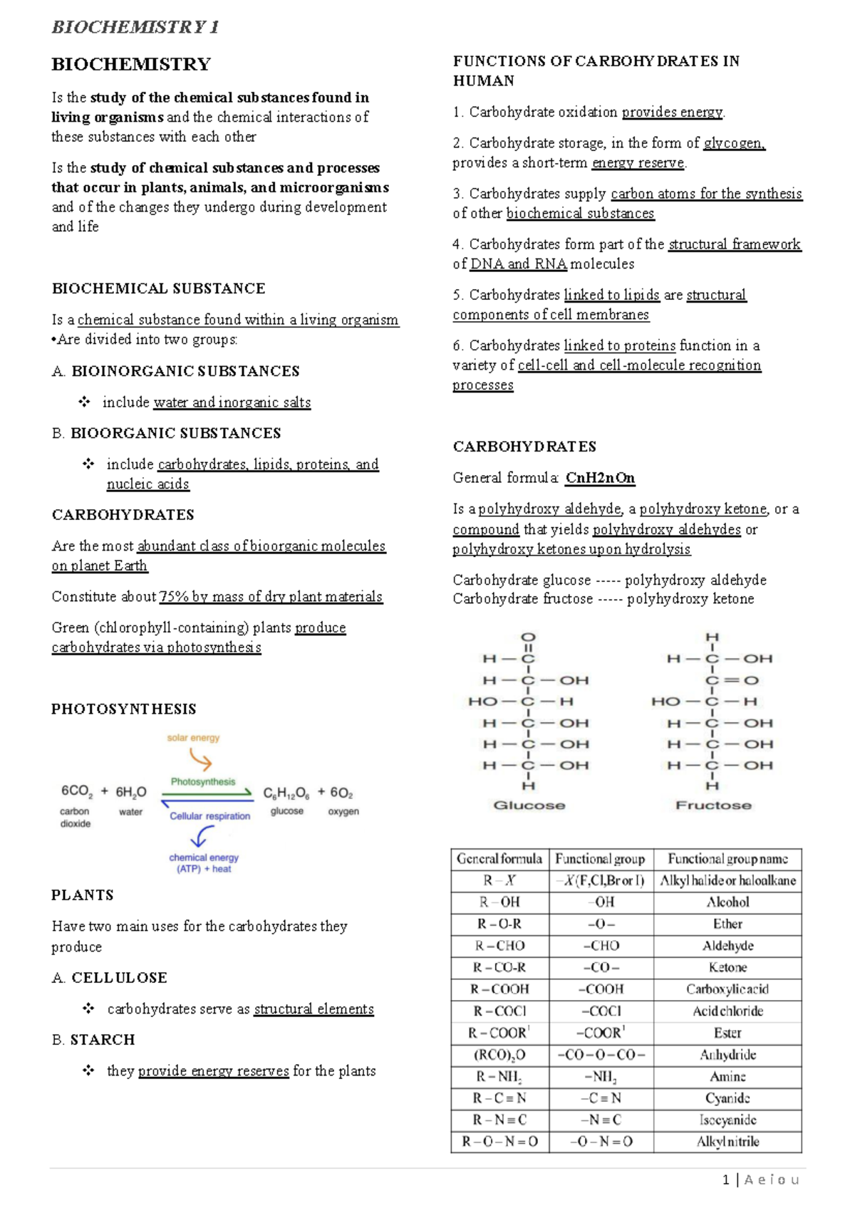 Biochemistry-1 - BIOCHEM - BIOCHEMISTRY Is the study of the chemical ...