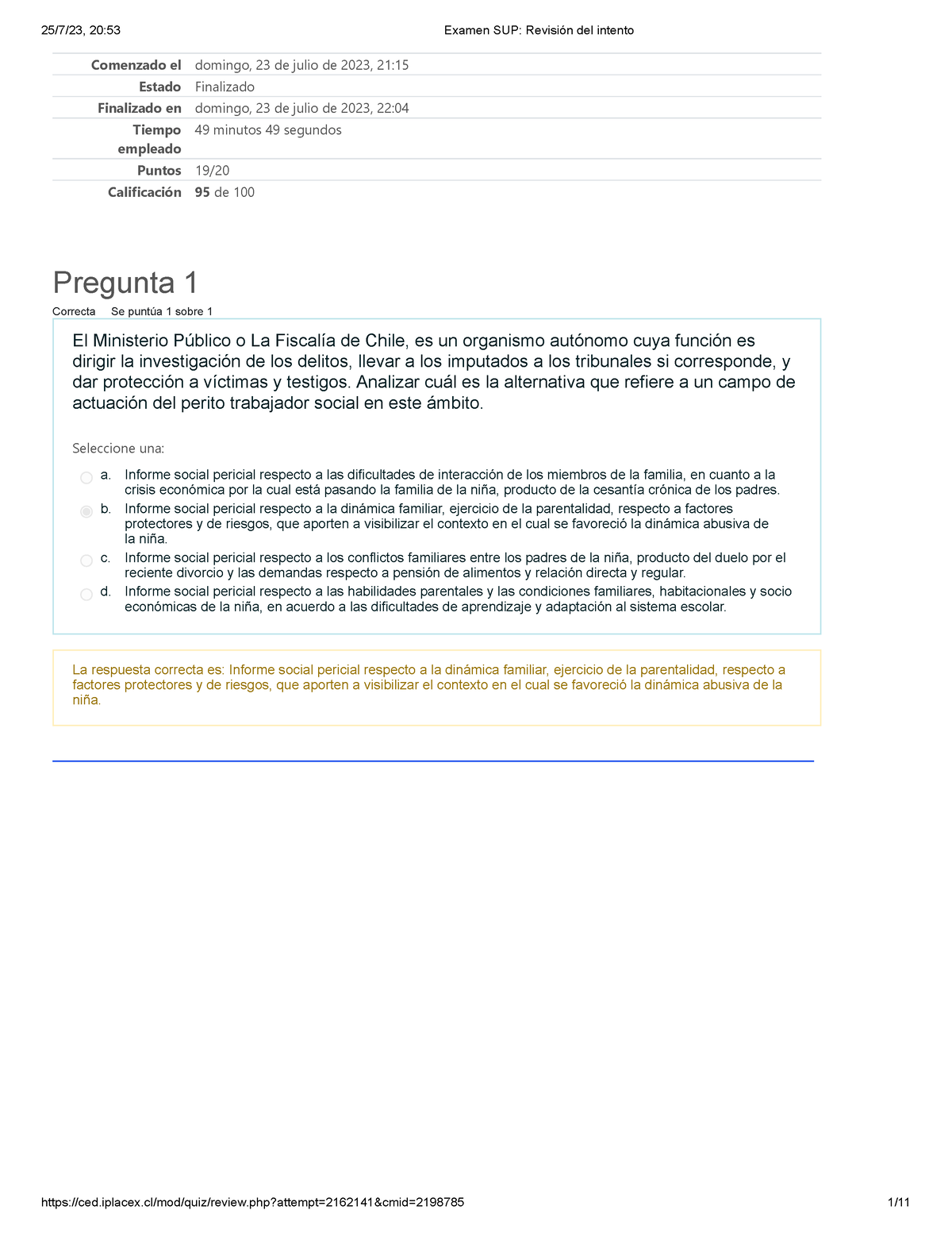 Examen Finals UP - Comenzado El Domingo, 23 De Julio De 2023, 21 ...