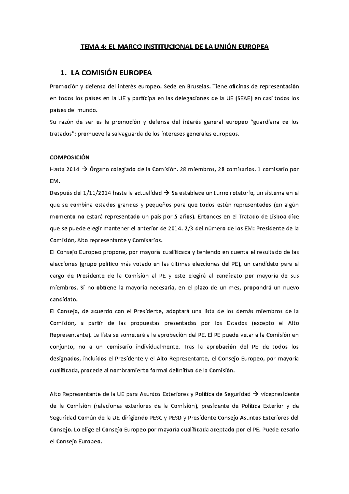 Tema 4 due - tema 4 derecho de la unión europea - TEMA 4: EL MARCO ...