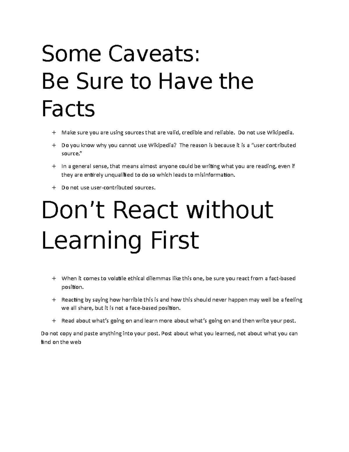 Important Before Disscusion De Vry W2 Presentation Some Caveats Be