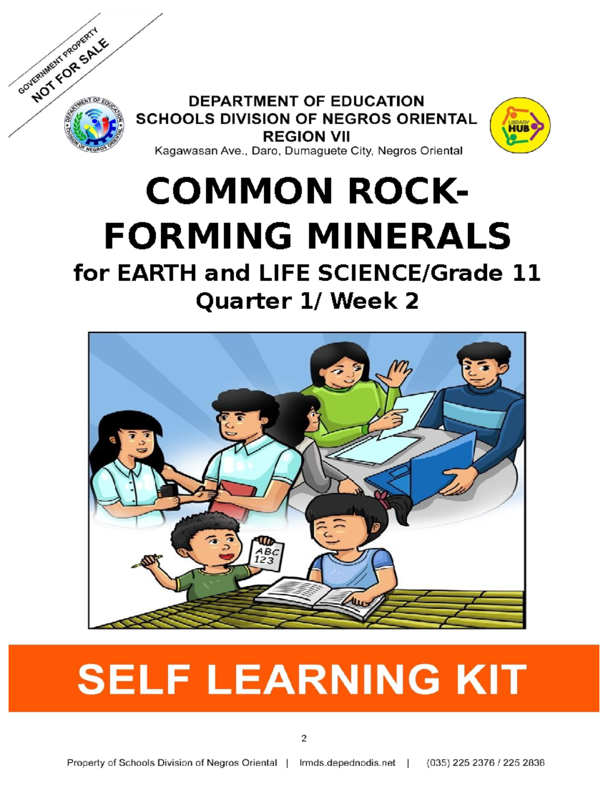 Earth And Life Science Q1 Week 2 - COMMON ROCK- FORMING MINERALS For ...