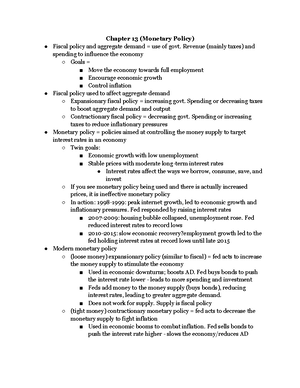 Macro Ch. 5 Notes - Intro to Macroeconomics - Chapter 5 (Intro to ...