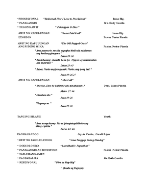 4th sunday 2 April 23 2023 - KAAYUSAN NG PAGSAMBA PRAISE & WORSHIP TEAM ...