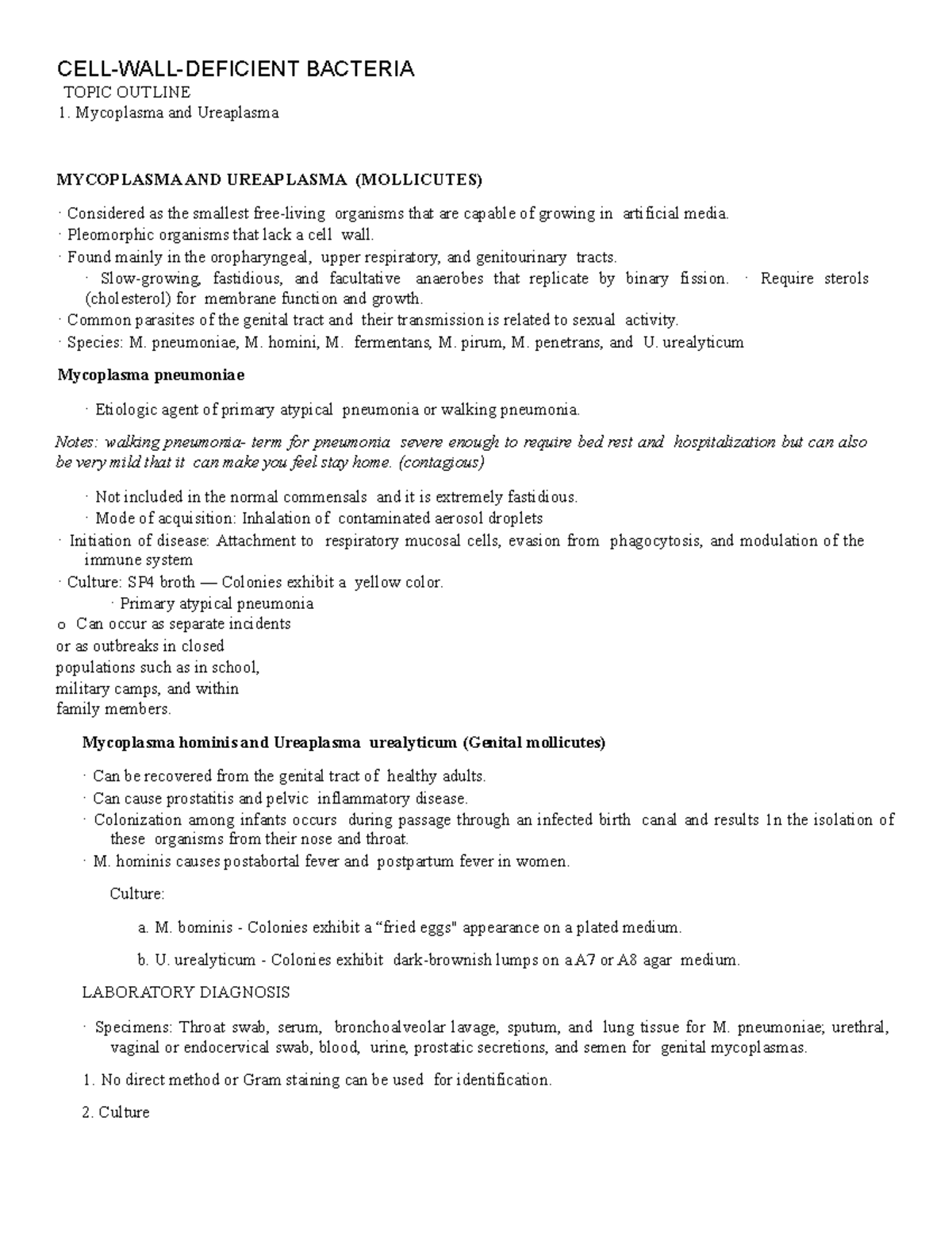 CELL-WALL- Deficient Bacteria - CELL-WALL-DEFICIENT BACTERIA TOPIC ...