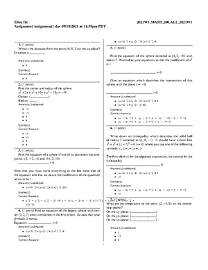 Cheatsheet - Summary Multivariable Calculus - math 200 - Studocu