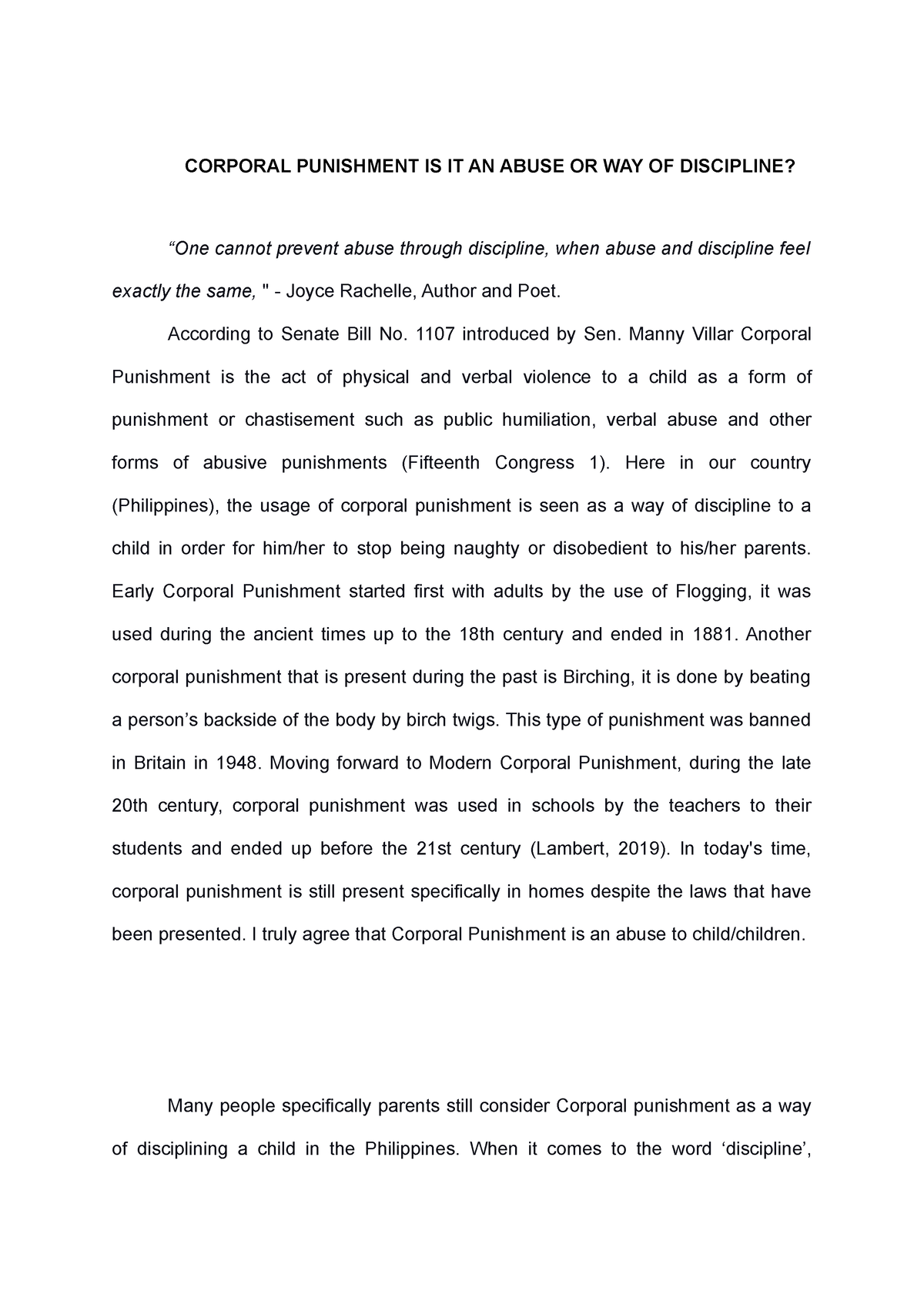 position-paper-corporal-punishment-corporal-punishment-is-it-an