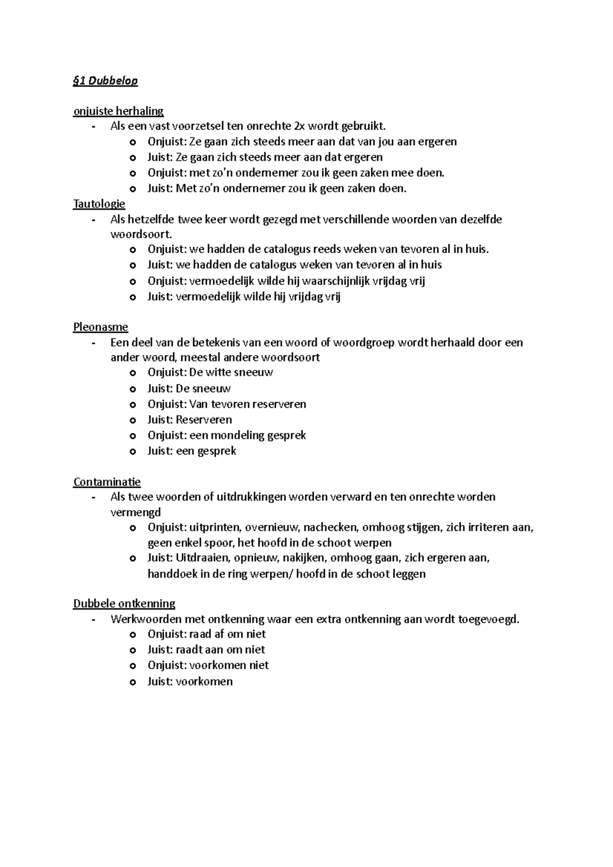 Nederlands Samenvatting - Studeersnel