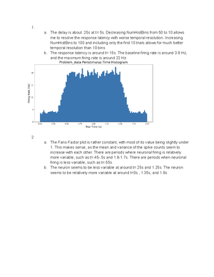 Unit 3 Decoding Spike Data - BIOE 380 - L17 Decoding Monday, October 31 ...