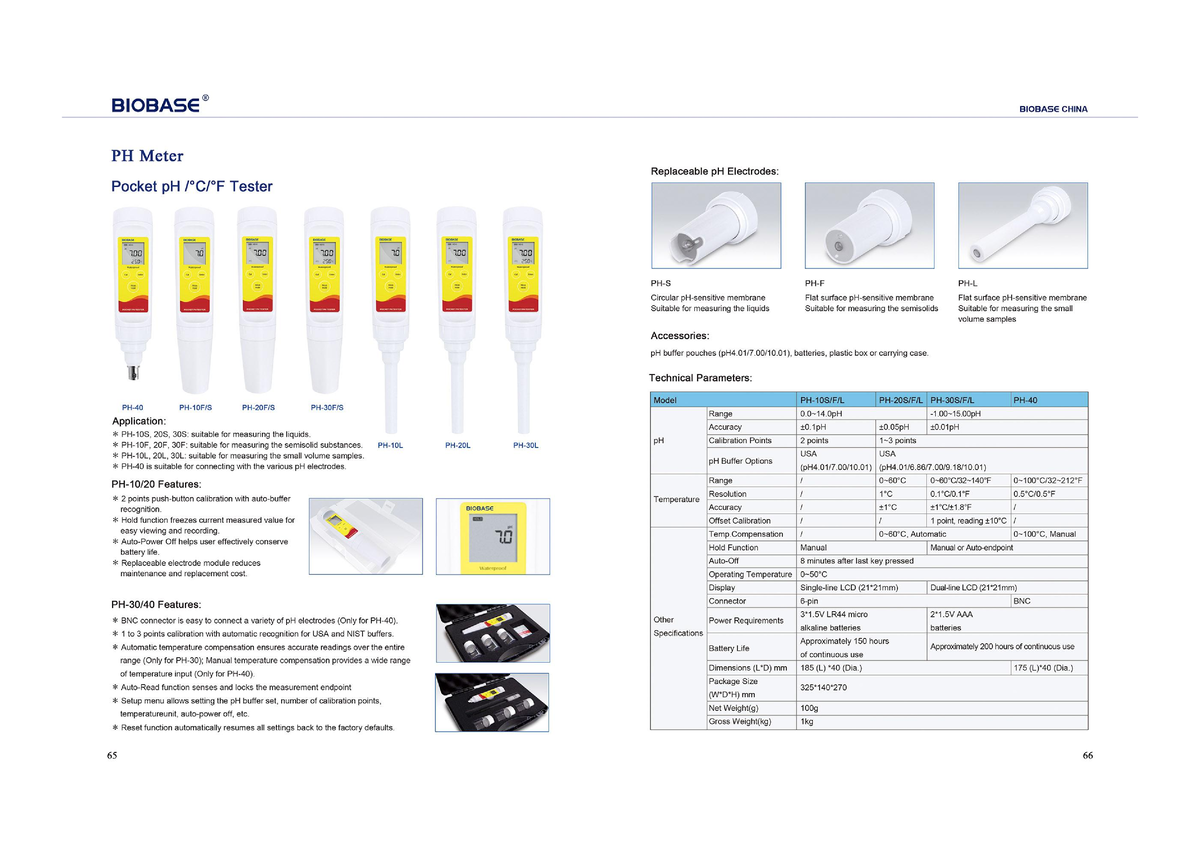 Portable Ph Meter Biobase Quimica Organica Upch Studocu