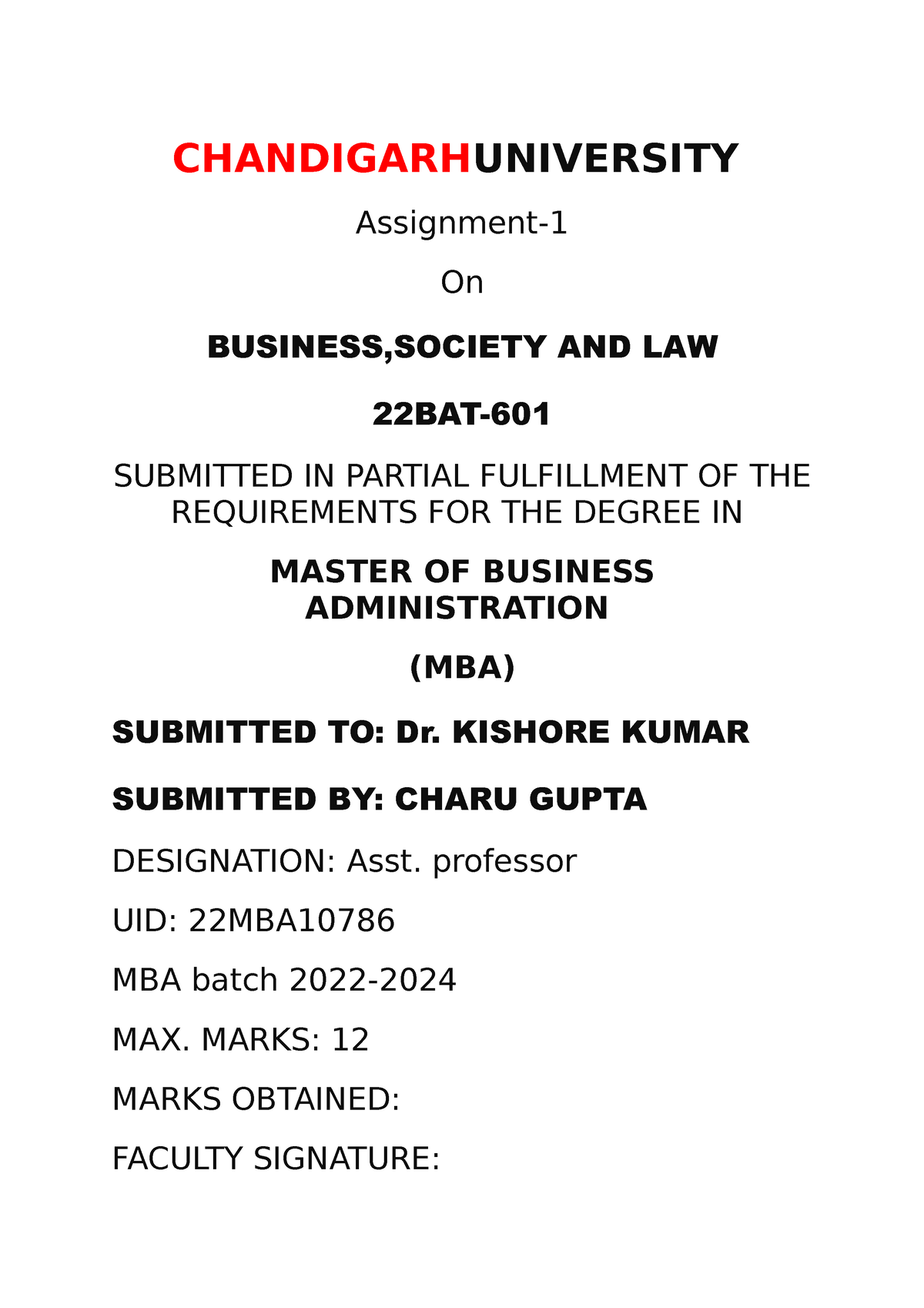 Unit 1 External and Internal Environment Assignment ...