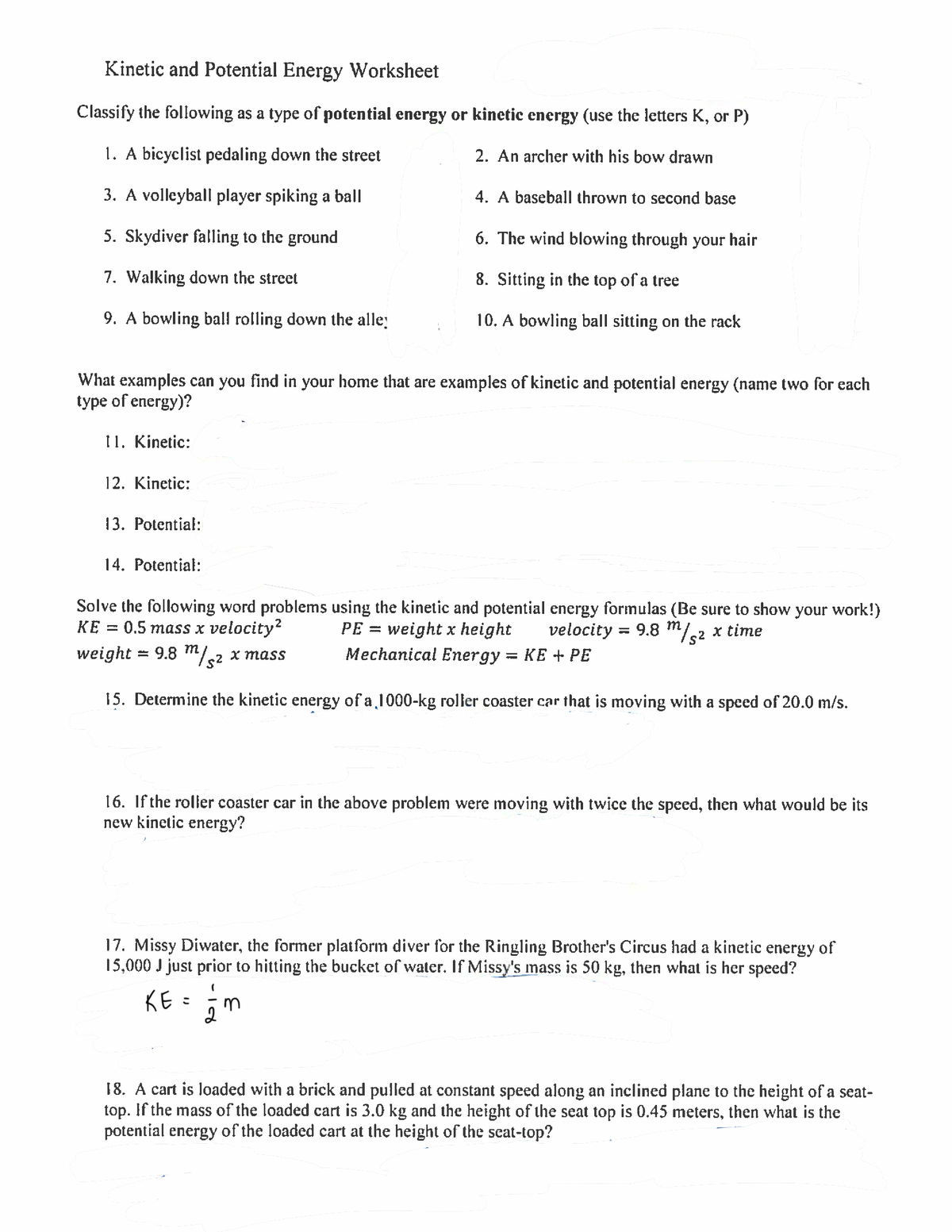 kinetic books physics homework answers