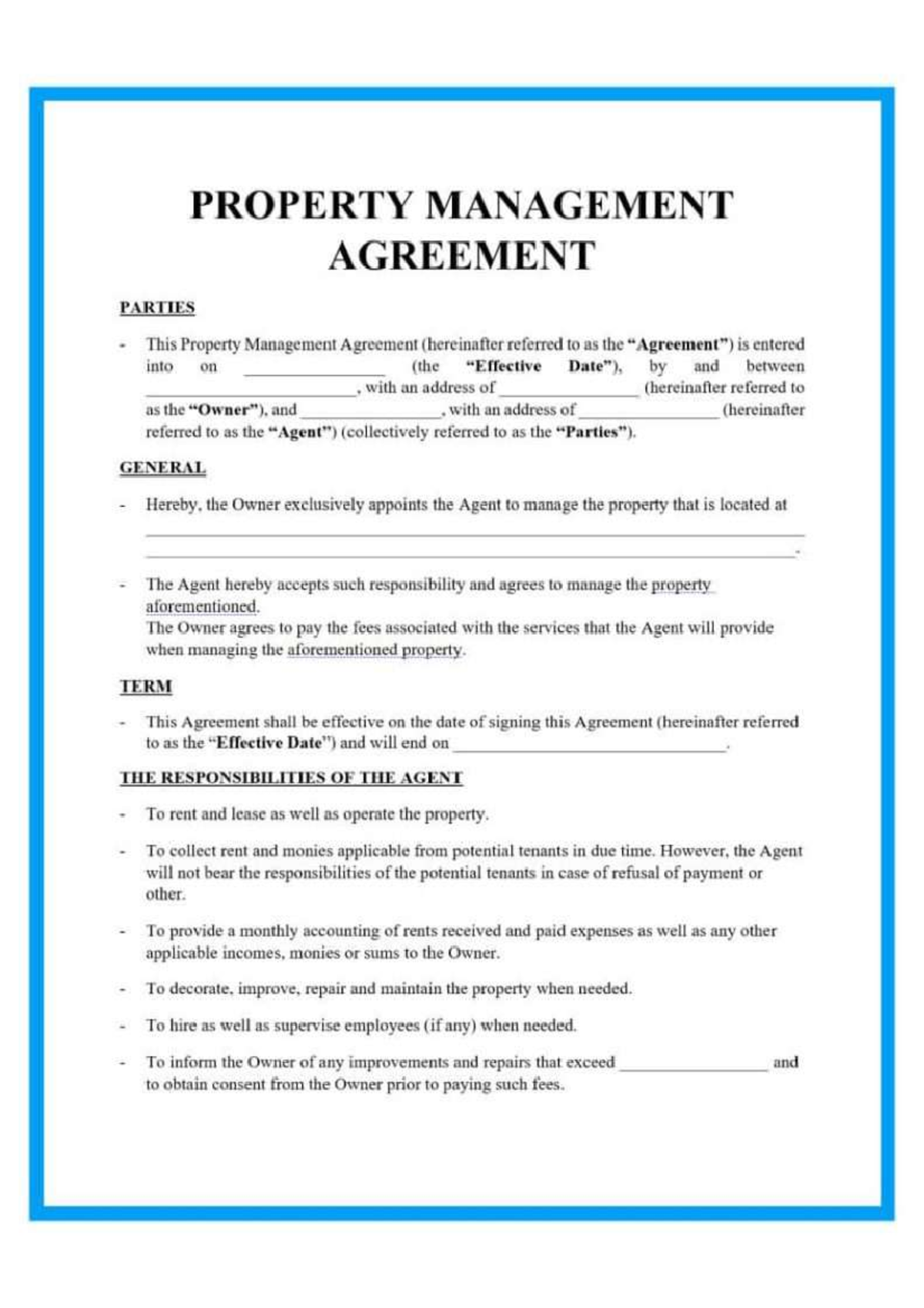 IMG 0204 - PROPERTY MANAGEMENT AGREEMENT PARTIES This Property ...