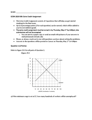 ECON 2020-200 SP24 Practice Final Exam - Answer Key - ECON 2020- Spring ...