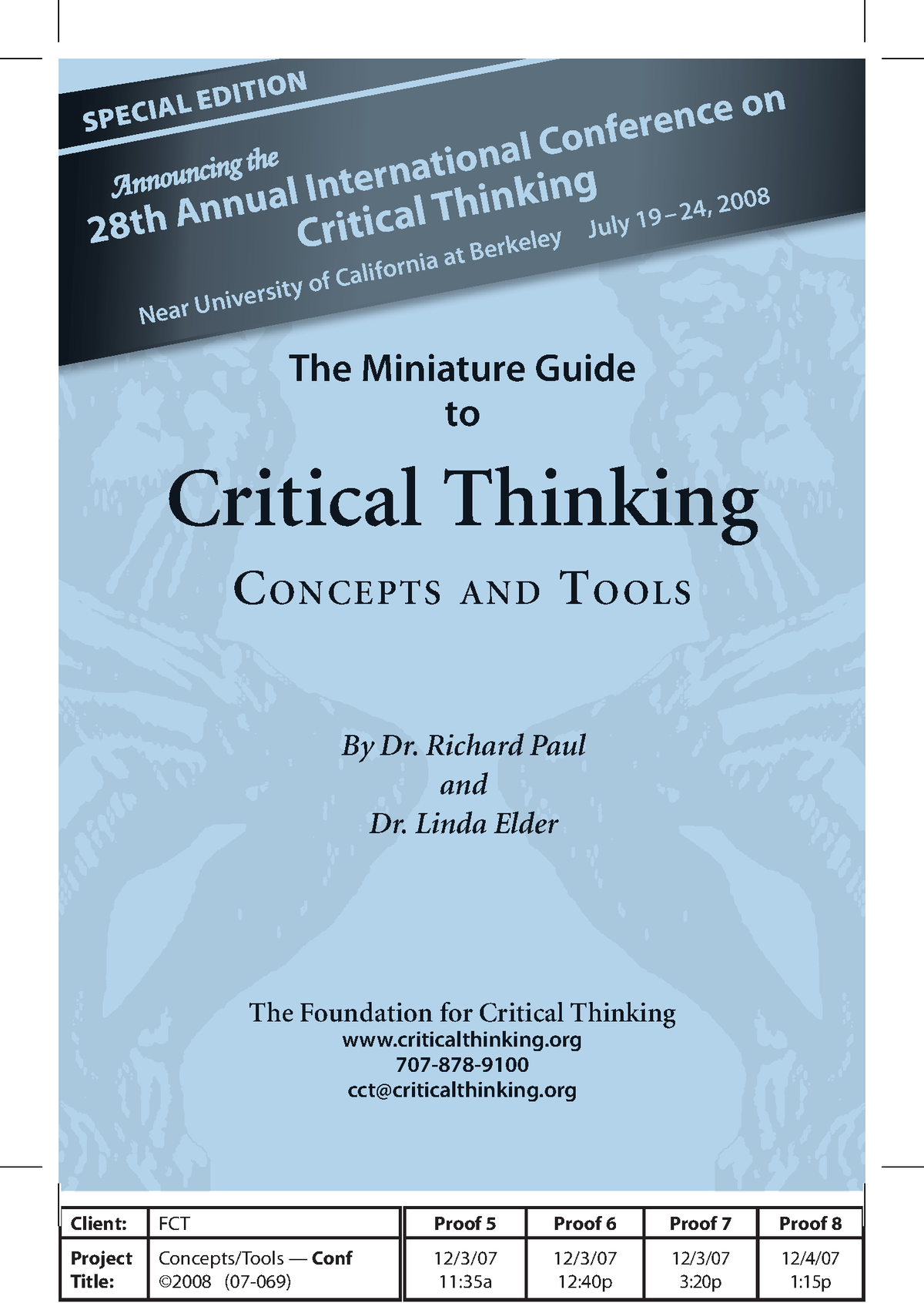 critical thinking by richard paul and linda elder