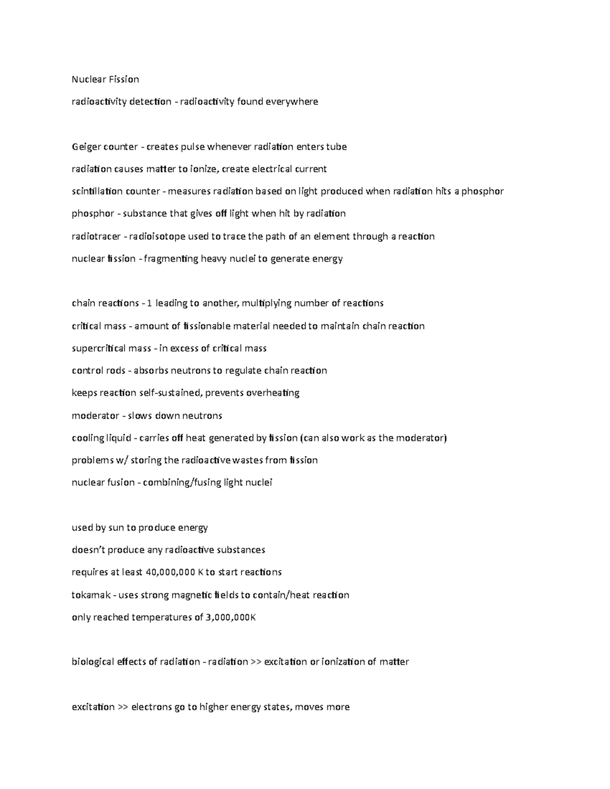 Nuclear Fission - Lecture notes 11 - Nuclear Fission radioactivity ...