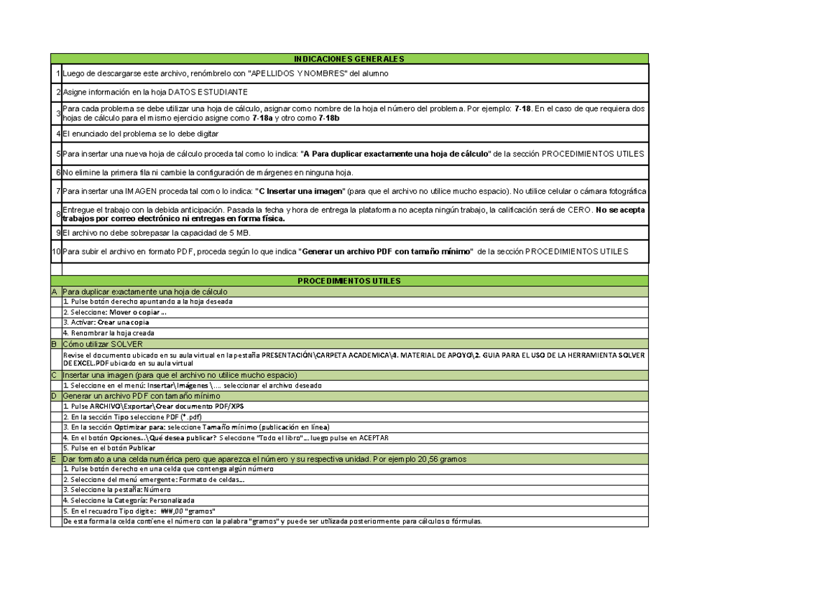 Toaz - Asd - INDICACIONES GENERALES 1 Luego De Descargarse Este Archivo ...