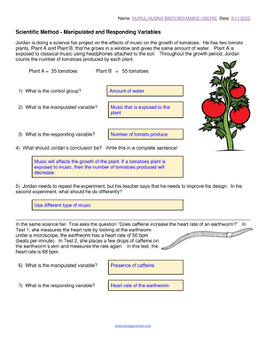 FINAL LAB Report BIO122 (EXPERIMENT 1) - BIO HISTOLOGY OF CELLS AND ...