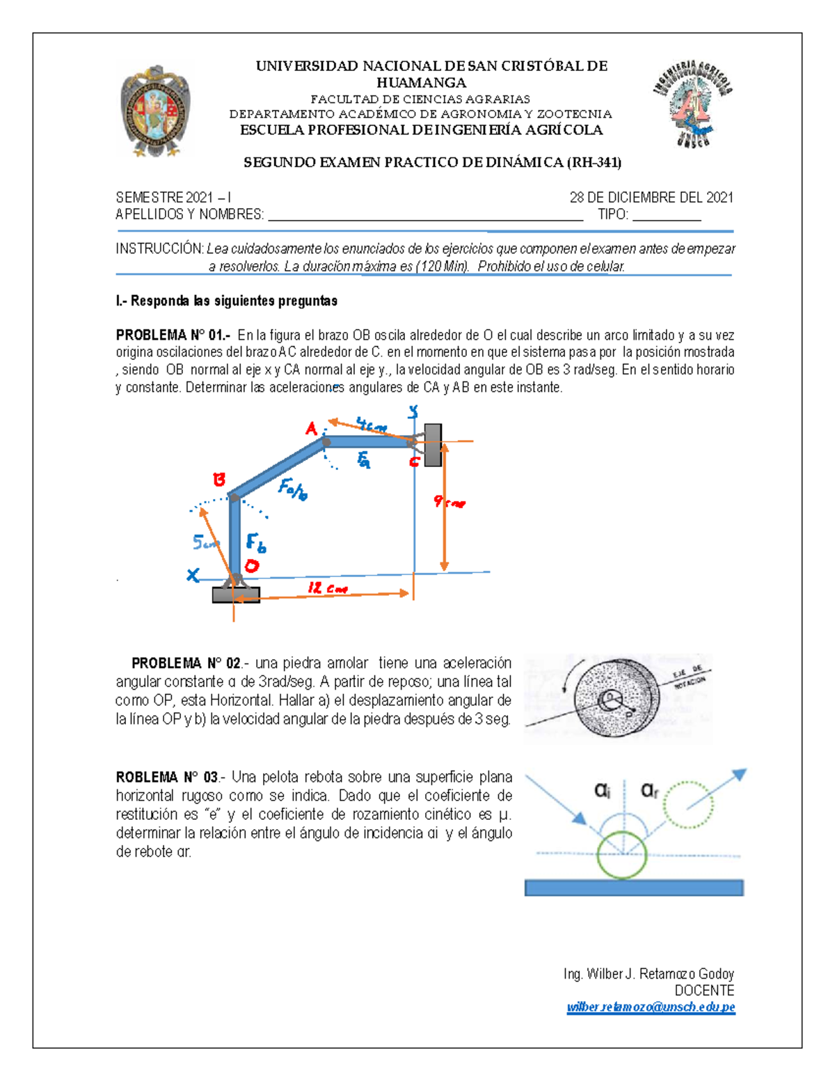 B.- Examen Practico N° 02 R-2021 (4) - Diseño Rural - UNSCH - Studocu