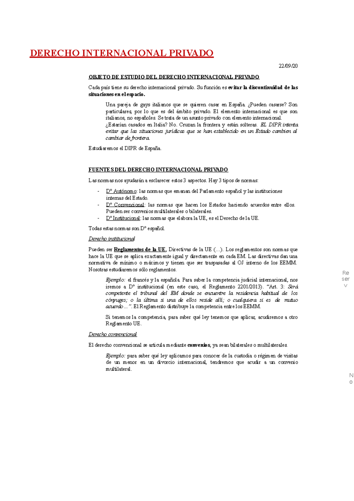 Derecho-internacional-privado - DERECHO INTERNACIONAL PRIVADO 22/09 ...