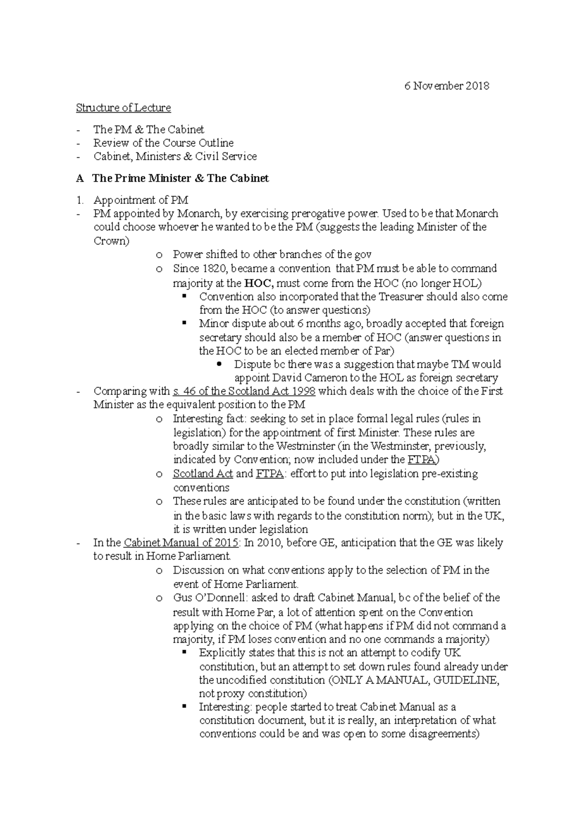 public-law-lecture-week-7-6-november-2018-structure-of-lecture-the-pm