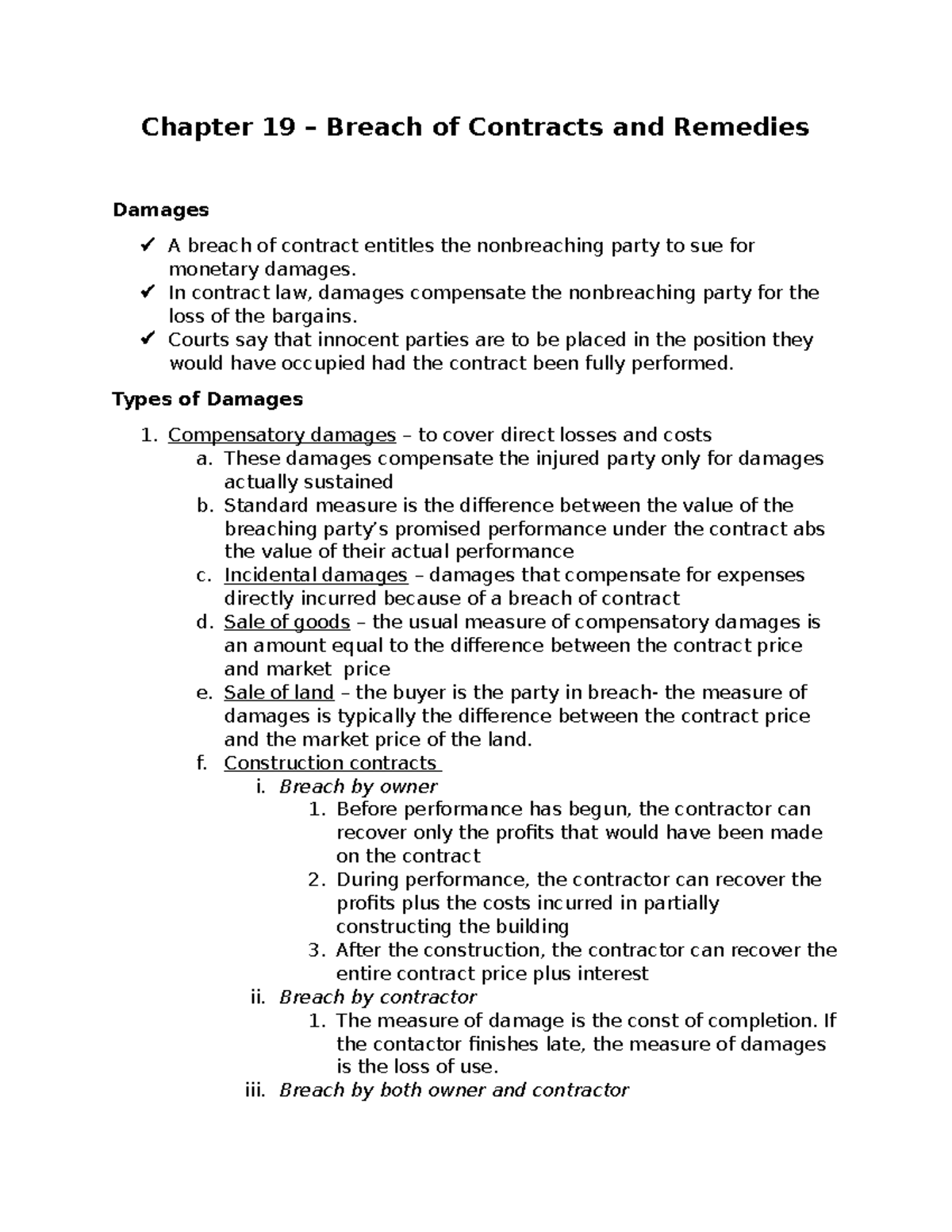 chapter-19-breach-of-contracts-and-remedies-chapter-19-breach-of