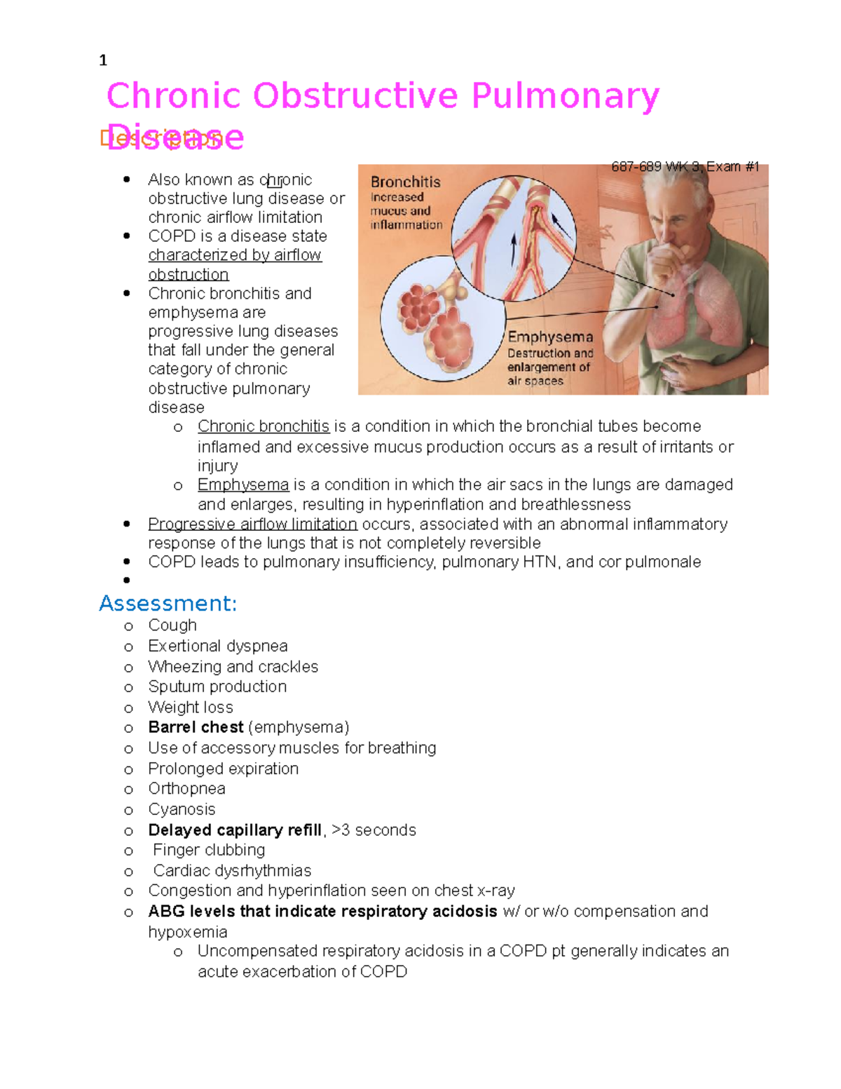 COPD - completed - 1 Description: Also known as chronic obstructive ...