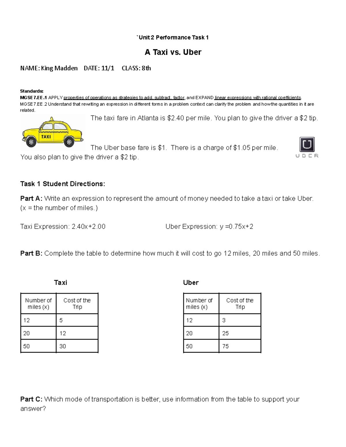 Math Unit 2