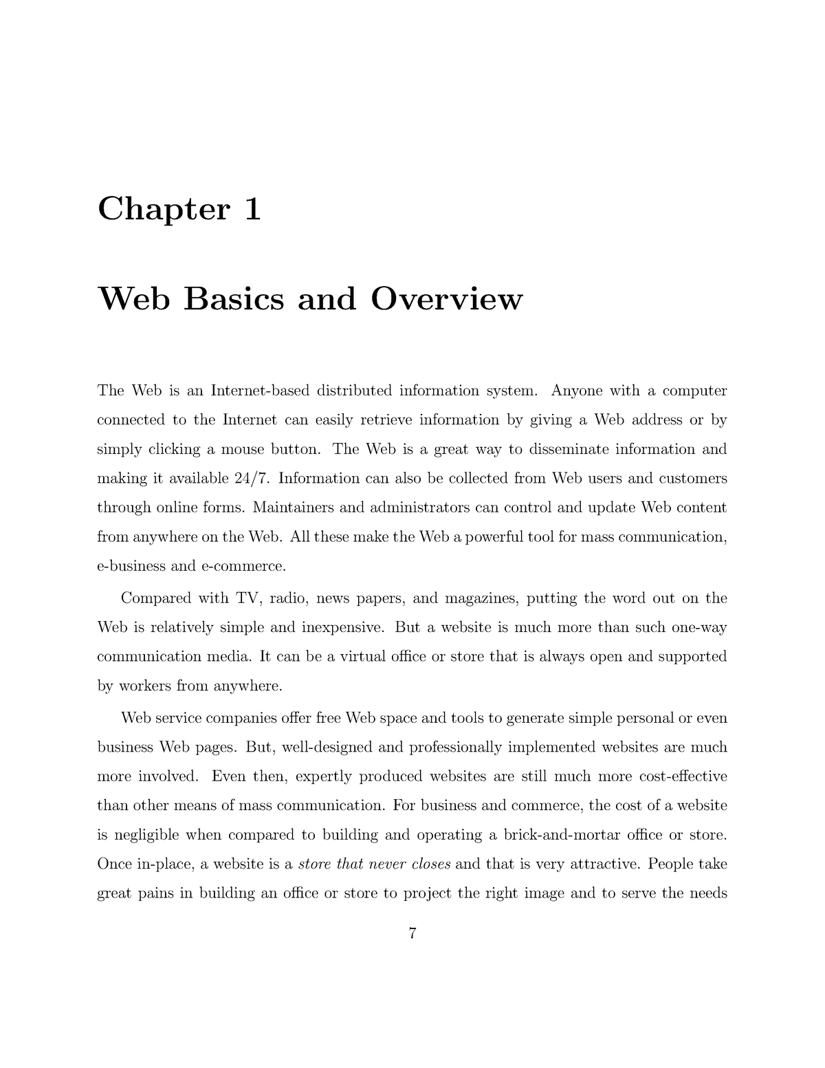 Introduction To Web Design - Chapter 1 Web Basics And Overview The Web ...