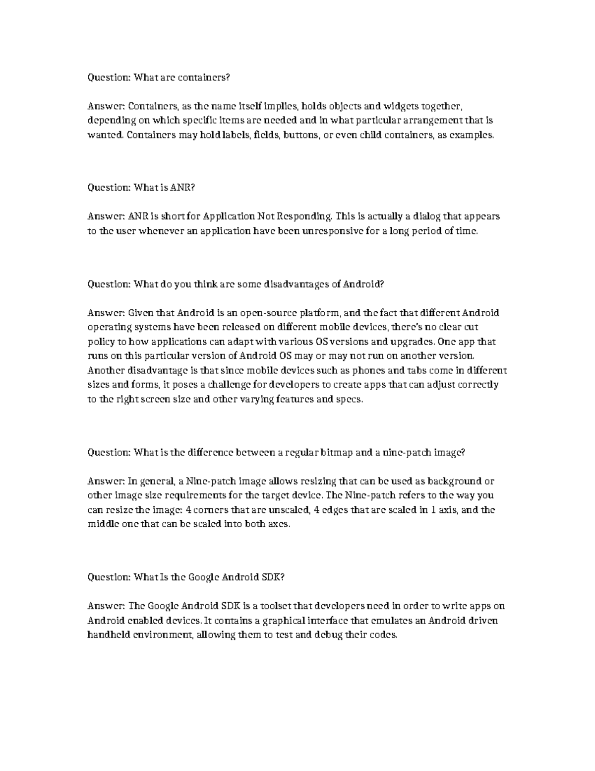 2023 Paper ee3210 - Question: What are containers? Answer: Containers ...