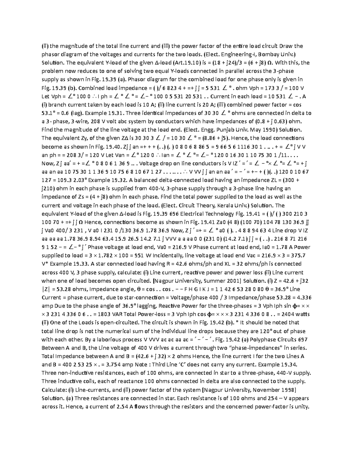 22 - fsdfse - (ii) the magnitude of the total line current and (iii ...