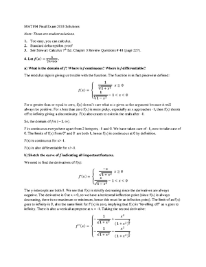 MAT194FF 2018 Calculusi E - ####### University of Toronto ...
