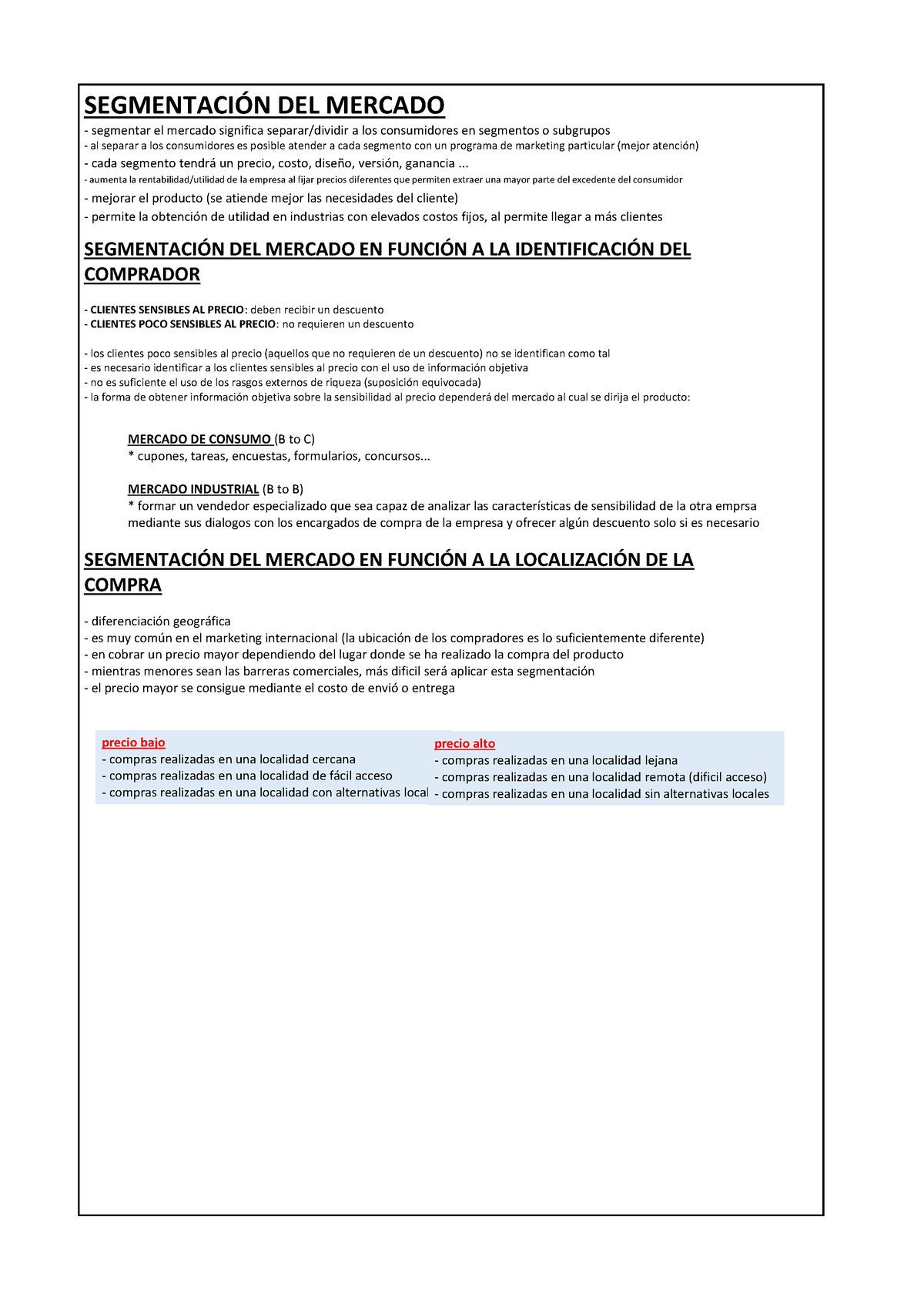 Repaso De Segmentación Del Mercado - SEGMENTACI”N DEL MERCADO Segmentar ...