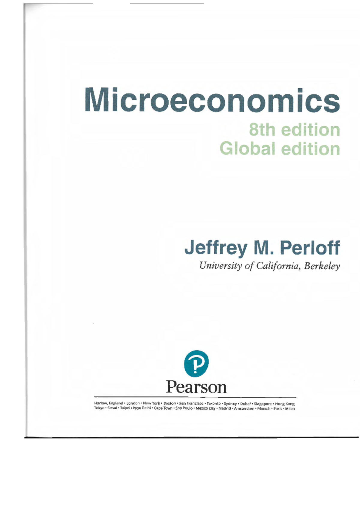 Microeconomics Chap 8 - Microeconomics 8th Dition Global Edition ...