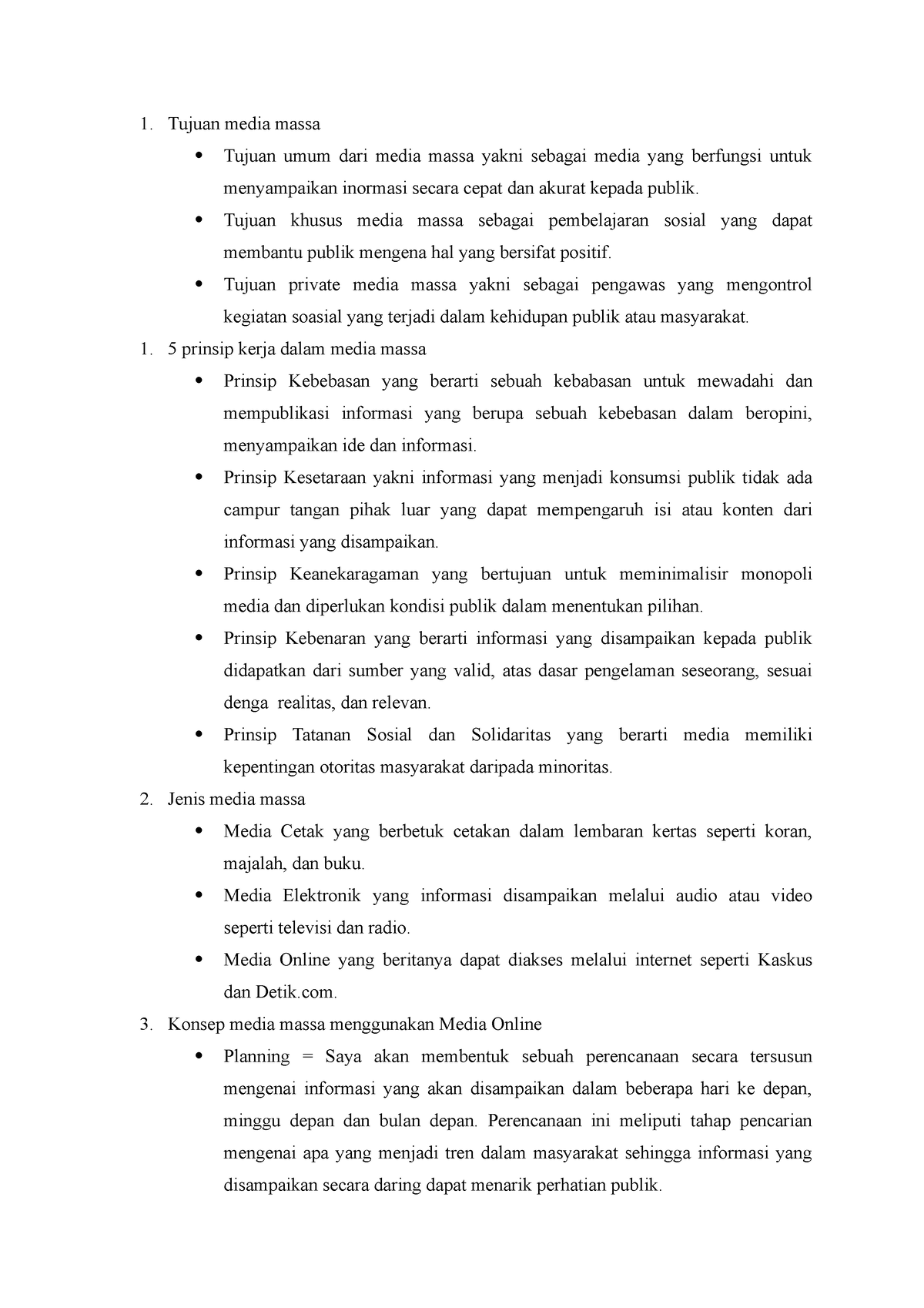 essay tentang media massa