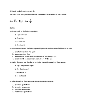 Ch. 1 Homework - Chapter 1 assignment - Describe each of these as an ...