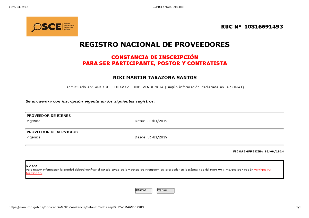 Constancia DEL RNP - en curso con los cursos - 19/6/24, 9:18 CONSTANCIA ...