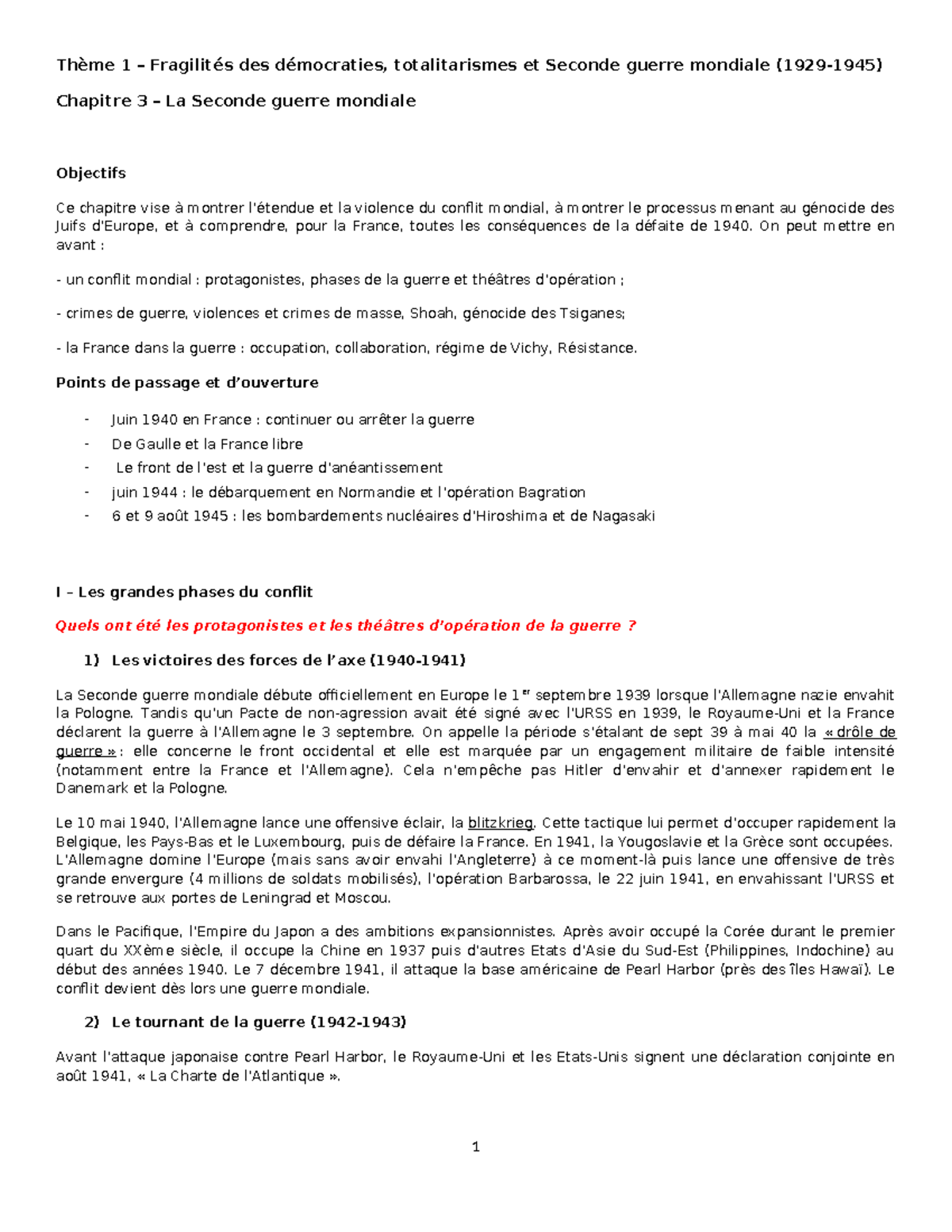 Histoire france th me 1 fragilit s des d mocraties totalitarismes