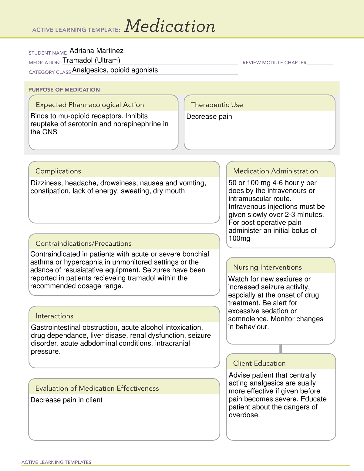 tramadol-med-card-active-learning-templates-medication-student-name