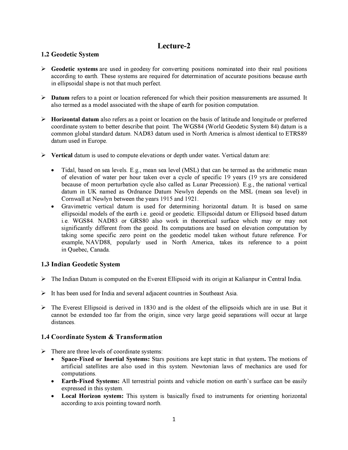 geodetic engineering undergraduate thesis topics