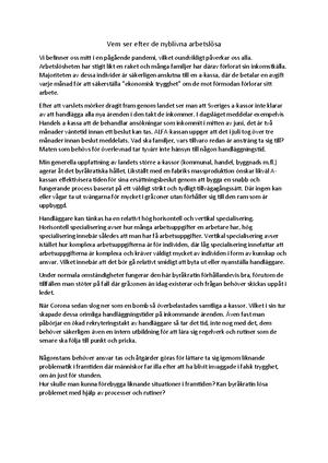 Dugga - Instuderingsfrågor - Dugga - Instuderingsfrågor Fråga 1 En ...