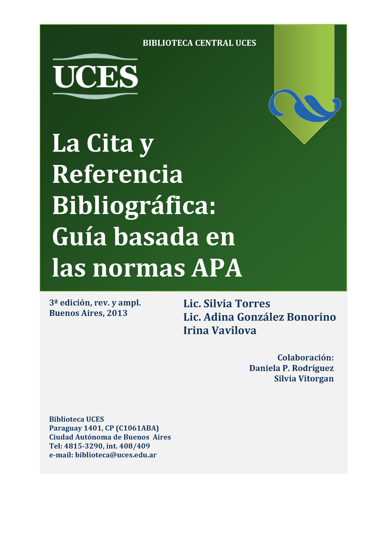 Citas APA - NORMAS APA - La Cita Y Referencia Bibliogr·fica: GuÌa ...