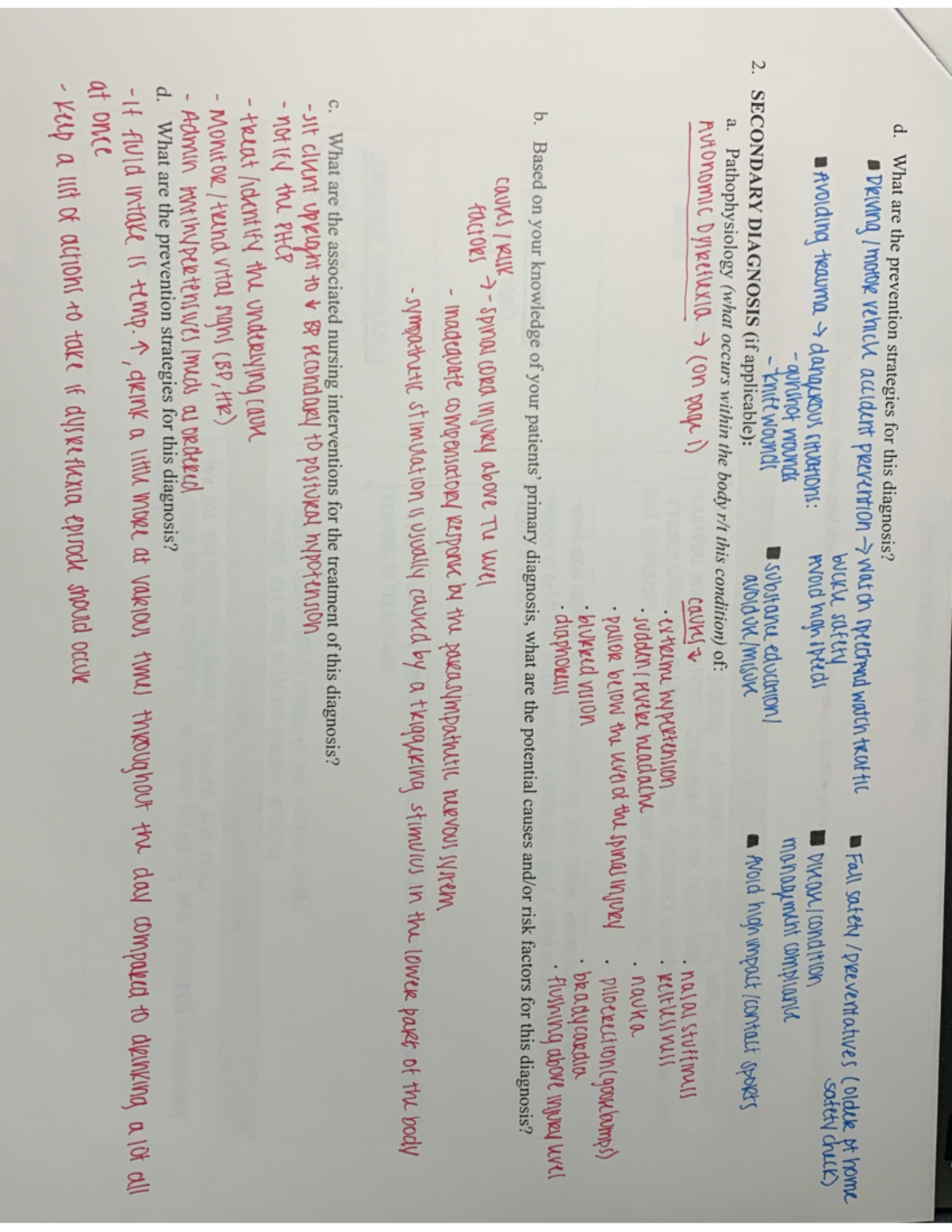 NUR 504 - Nursing Lecture / Sim Lab Notes - V4 d. What are the ...