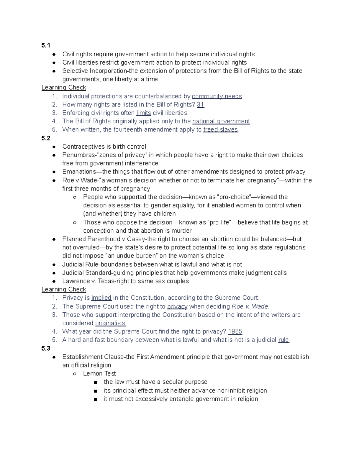 Chapter 5-2 - 5. Civil Rights Require Government Action To Help Secure ...