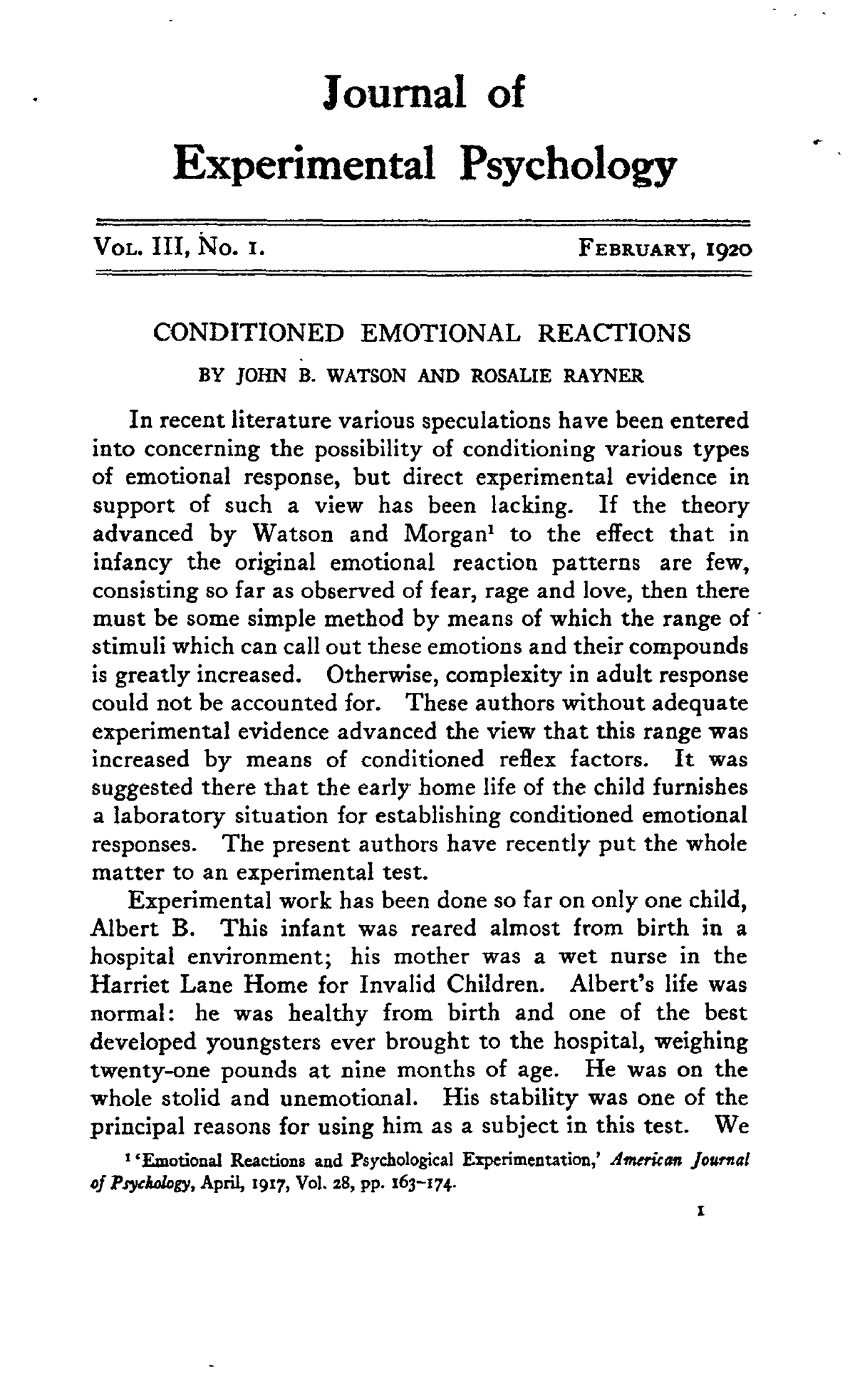 journal of experimental psychology impact factor