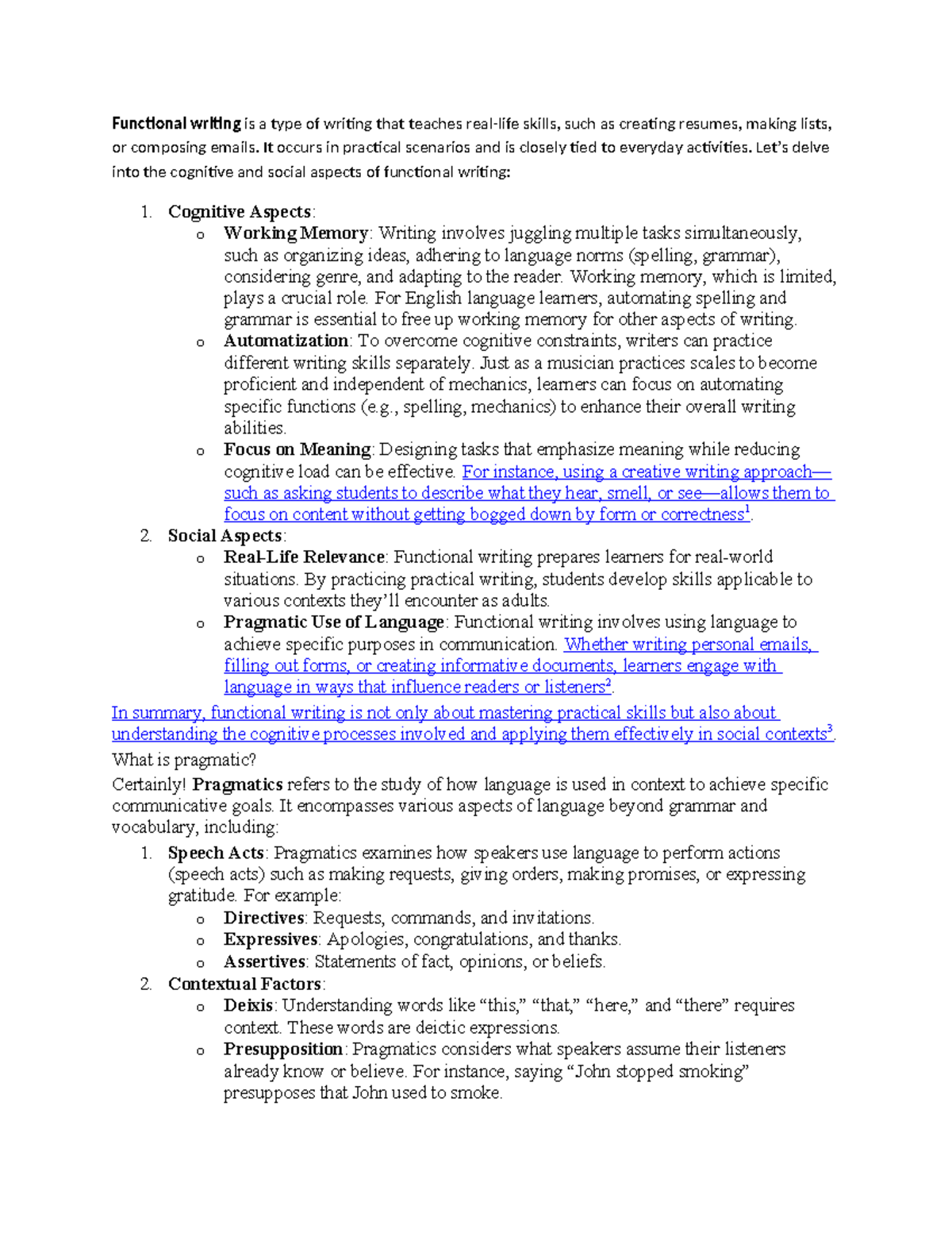 Indigeneous language-Functional writing - Functional writing is a type ...