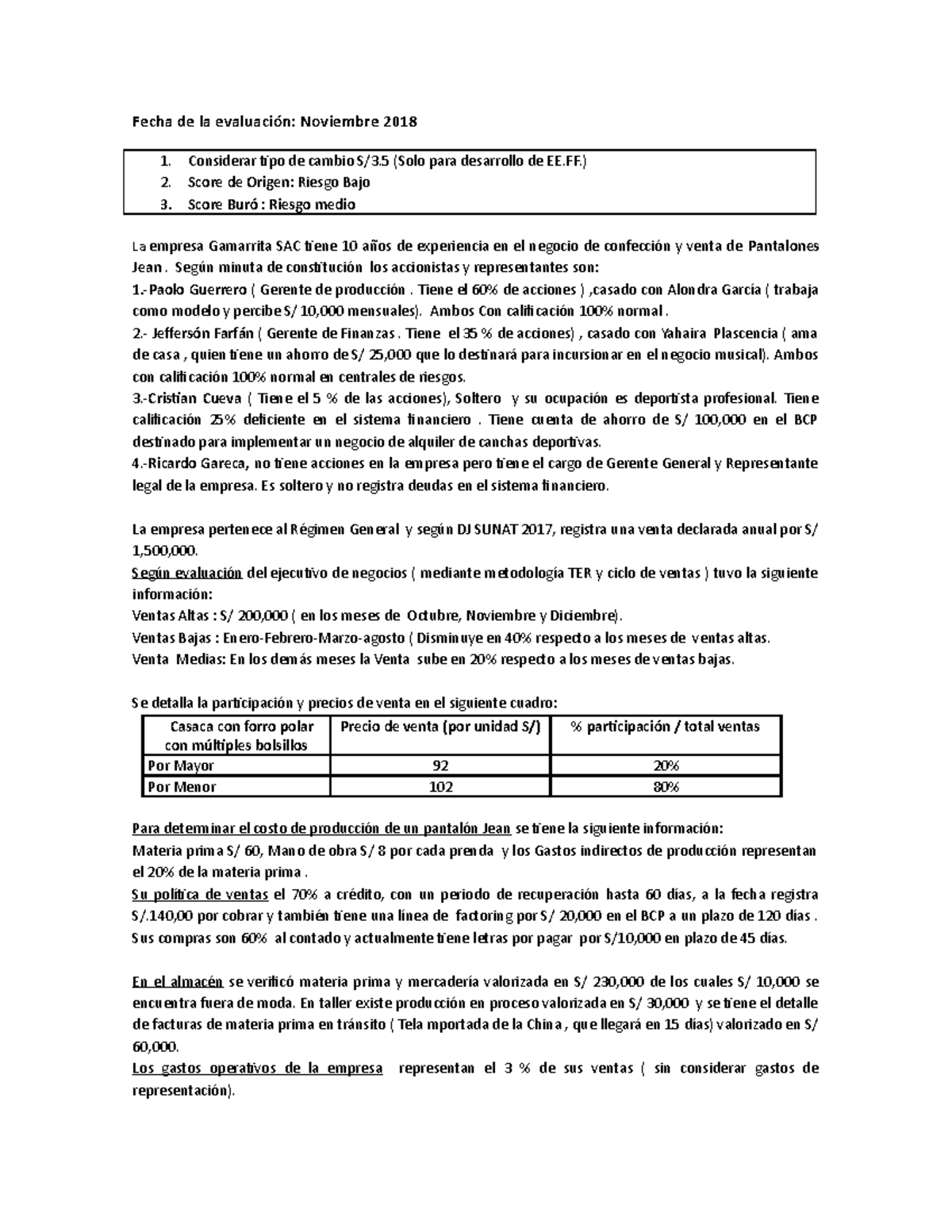 Examen Noviembre 2018, Preguntas Y Respuestas - Fecha De La Evaluación ...