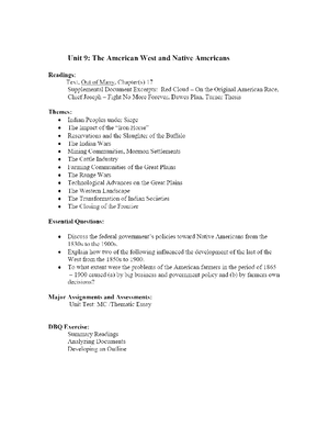 Curriculum Framework Quarter 2 United States History Geography 1 - HIS ...